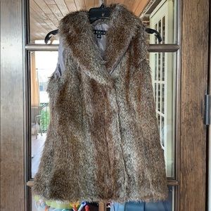 Faux fur vest